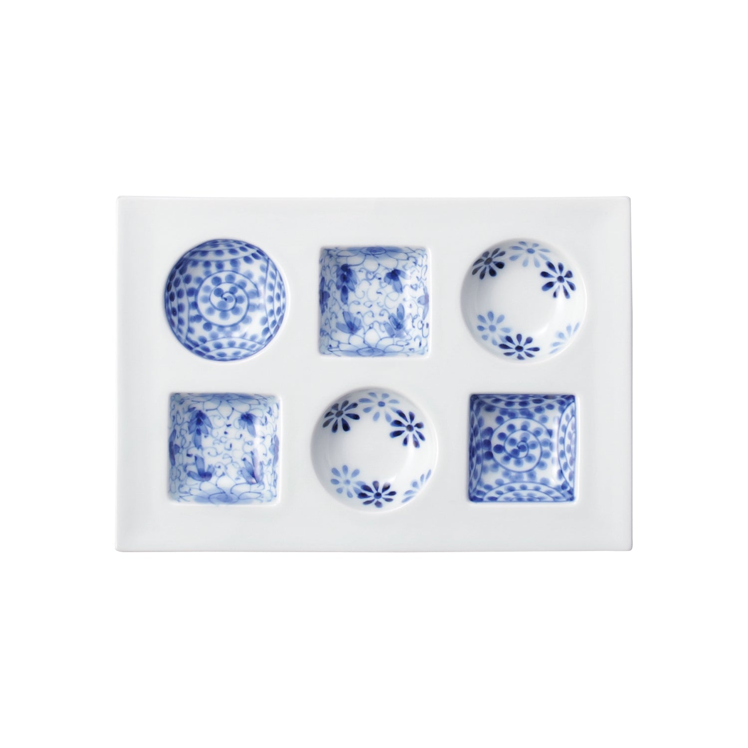 ARITAYAKI Rectangle Painted Plate 000046 MST042